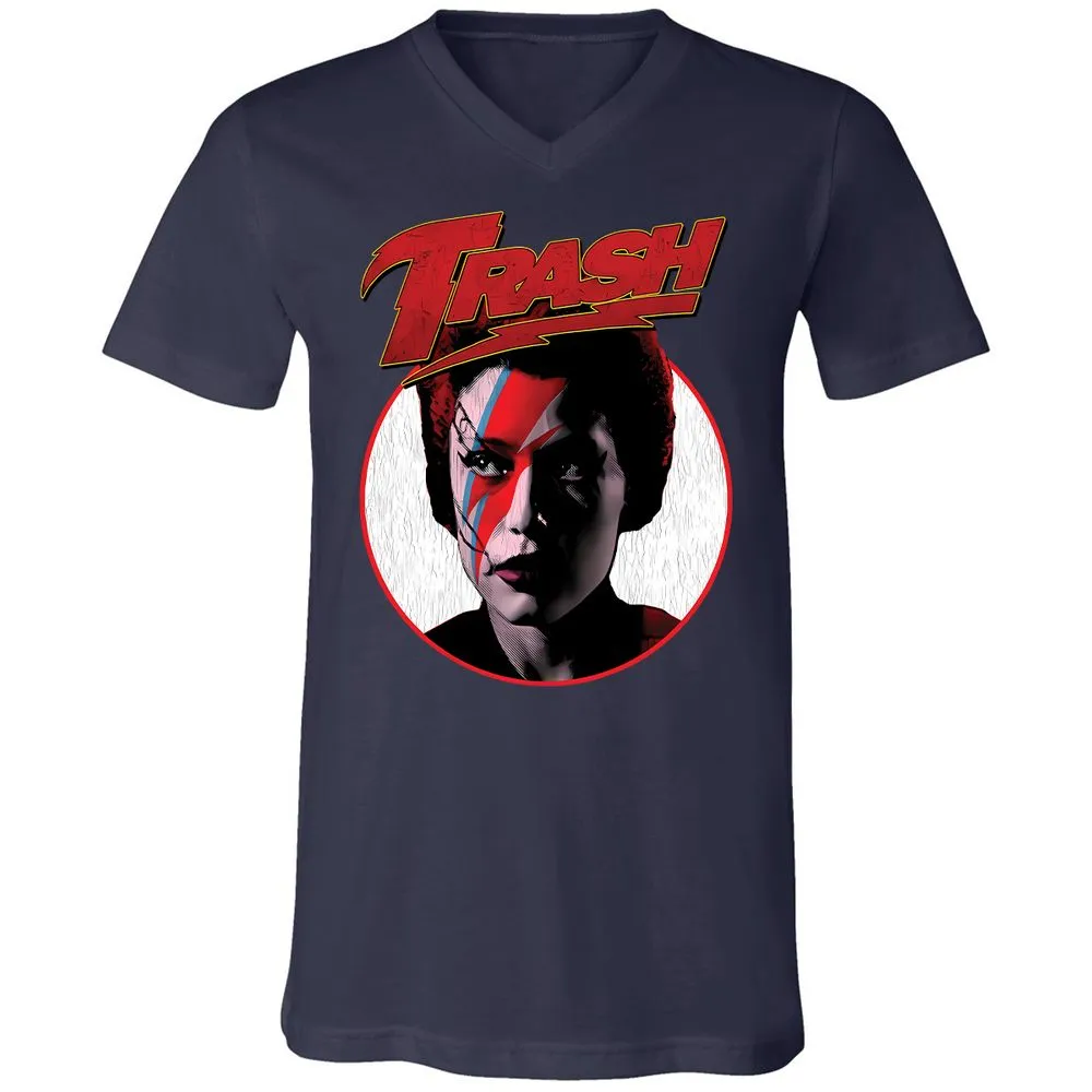 Unisex V-Neck T-Shirt - 3YLRFBPQ - Navy - 2