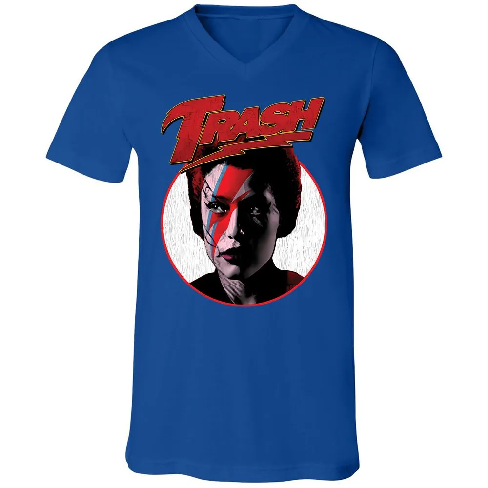 Unisex V-Neck T-Shirt - 3YLRFBPQ - True Royal - 4