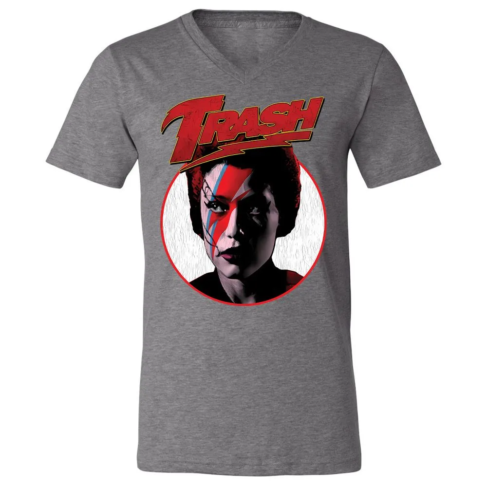 Unisex V-Neck T-Shirt - 3YLRFBPQ - Deep Heather - 13