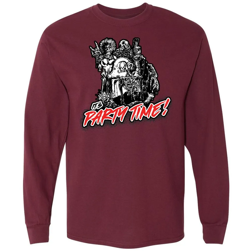 Long Sleeve T-Shirt - 5E4VYLKV - Maroon - 11