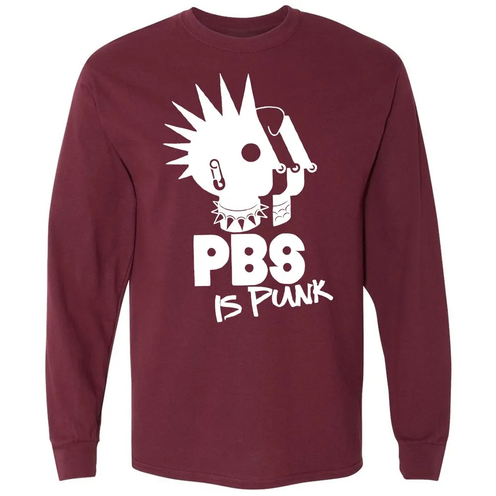 Long Sleeve T-Shirt - 6B96WS3V - Maroon - 11