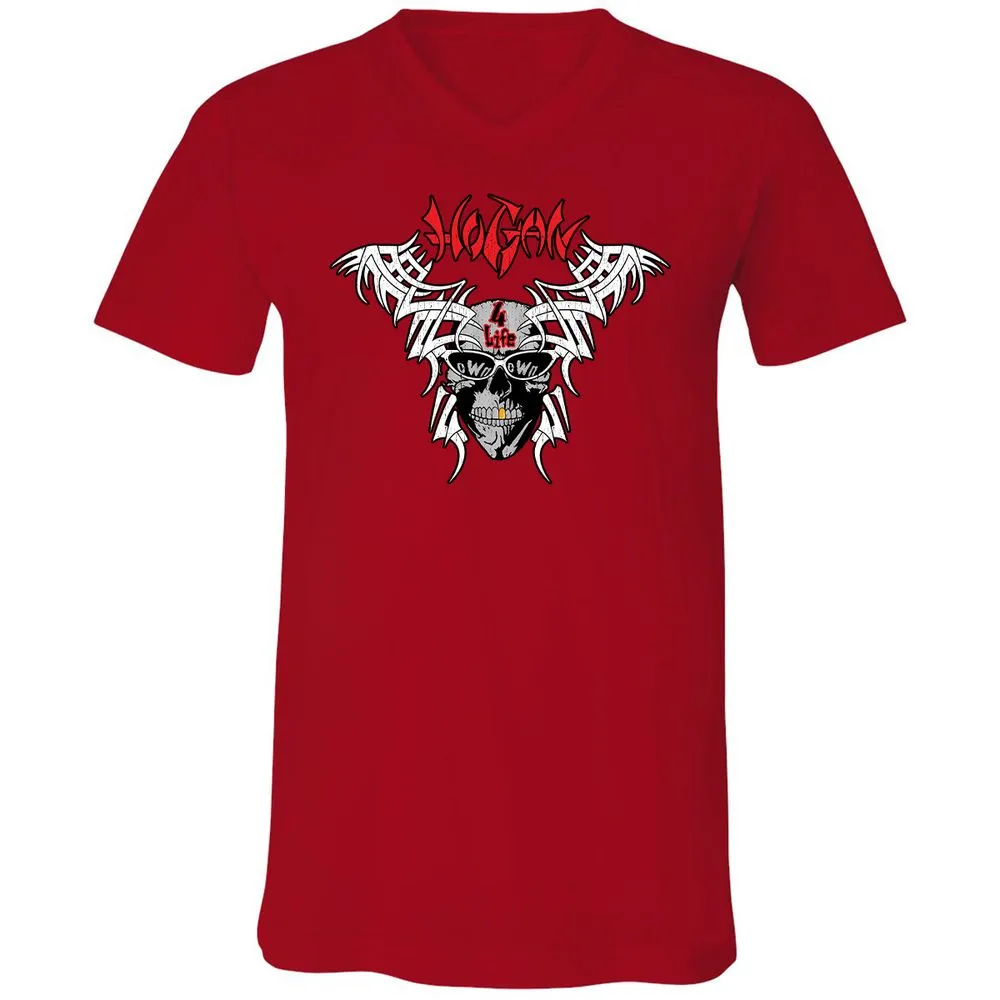 Unisex V-Neck T-Shirt - QKHZQ6EX - Red - 3
