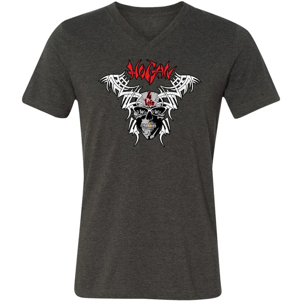 Unisex V-Neck T-Shirt - QKHZQ6EX - Dark Grey Heather - 8