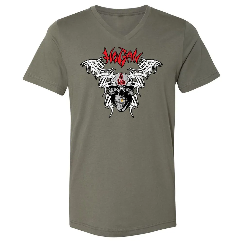 Unisex V-Neck T-Shirt - QKHZQ6EX - Military Green - 10