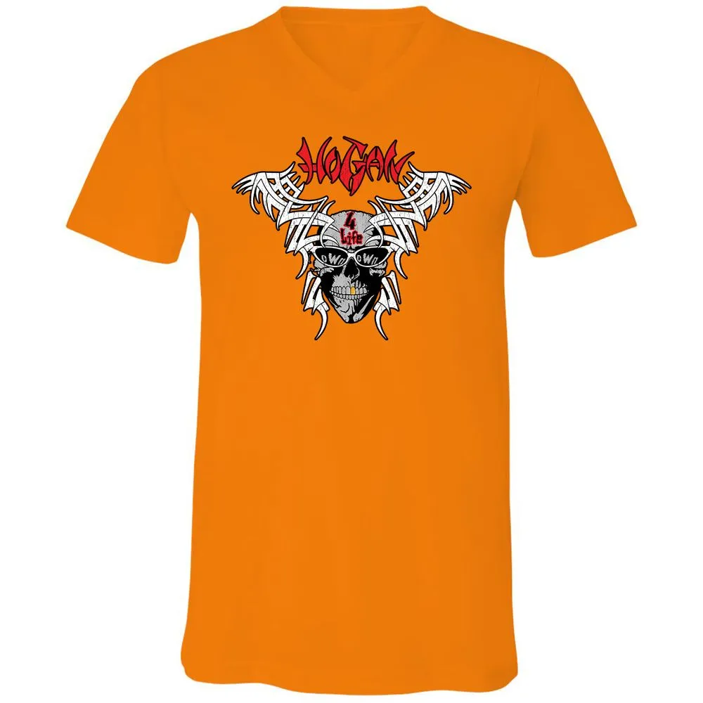 Unisex V-Neck T-Shirt - QKHZQ6EX - Orange - 11