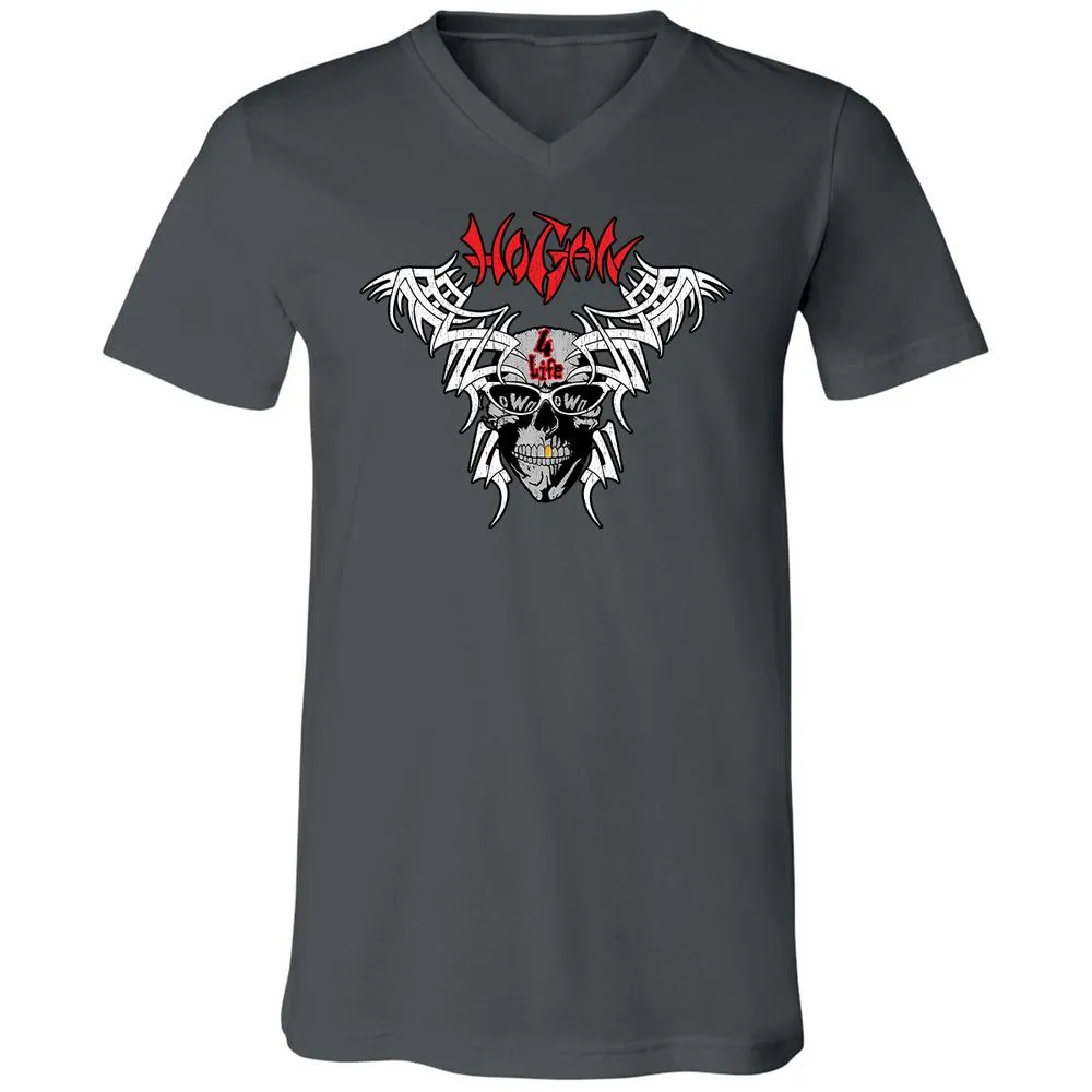 Unisex V-Neck T-Shirt - QKHZQ6EX - Asphalt - 12