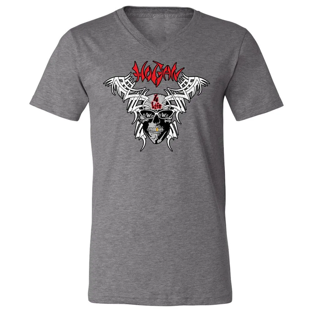 Unisex V-Neck T-Shirt - QKHZQ6EX - Deep Heather - 13