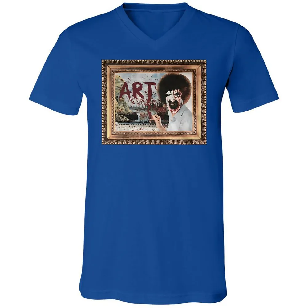 Unisex V-Neck T-Shirt - BWV4E9M1 - True Royal - 4