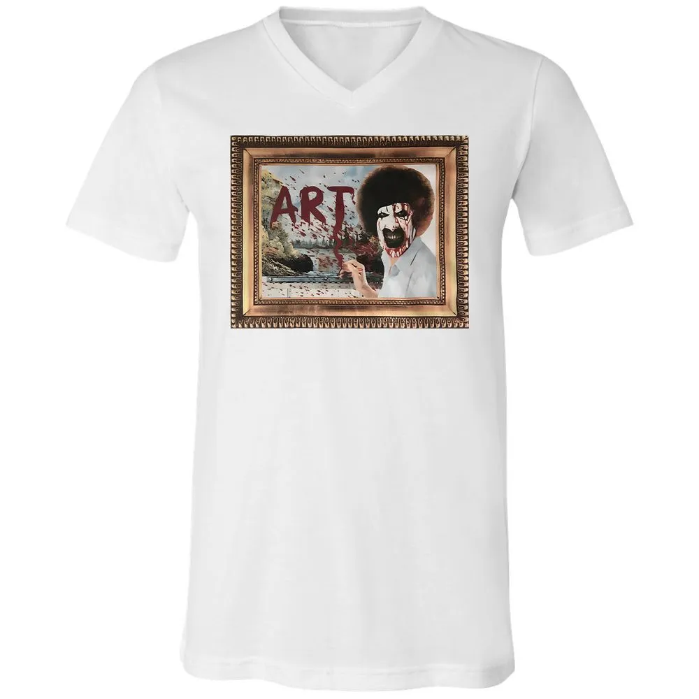 Unisex V-Neck T-Shirt - BWV4E9M1 - White - 5