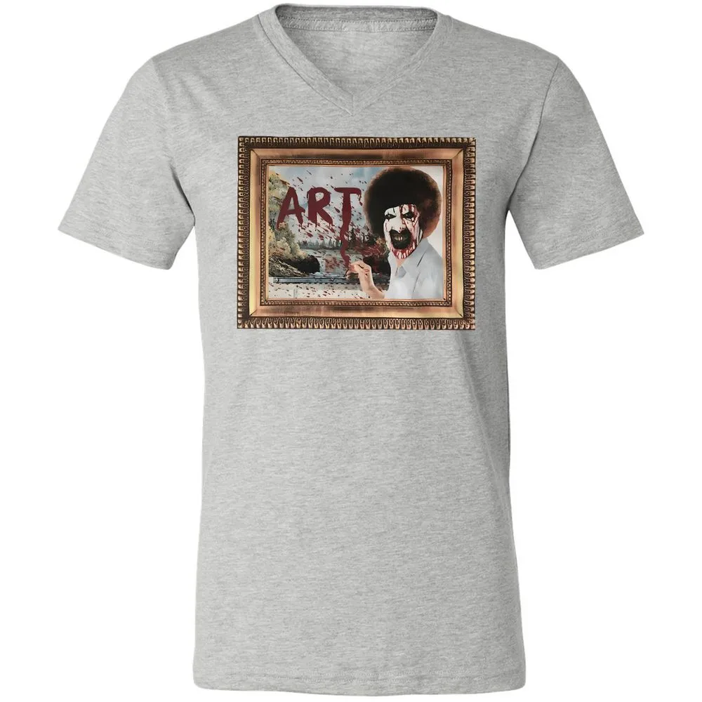 Unisex V-Neck T-Shirt - BWV4E9M1 - Athletic Heather - 7