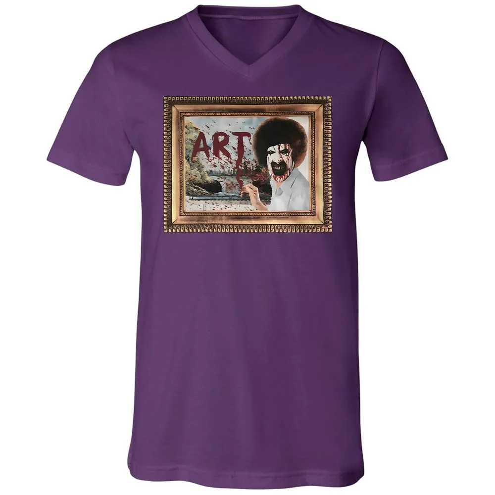 Unisex V-Neck T-Shirt - BWV4E9M1 - Team Purple - 9