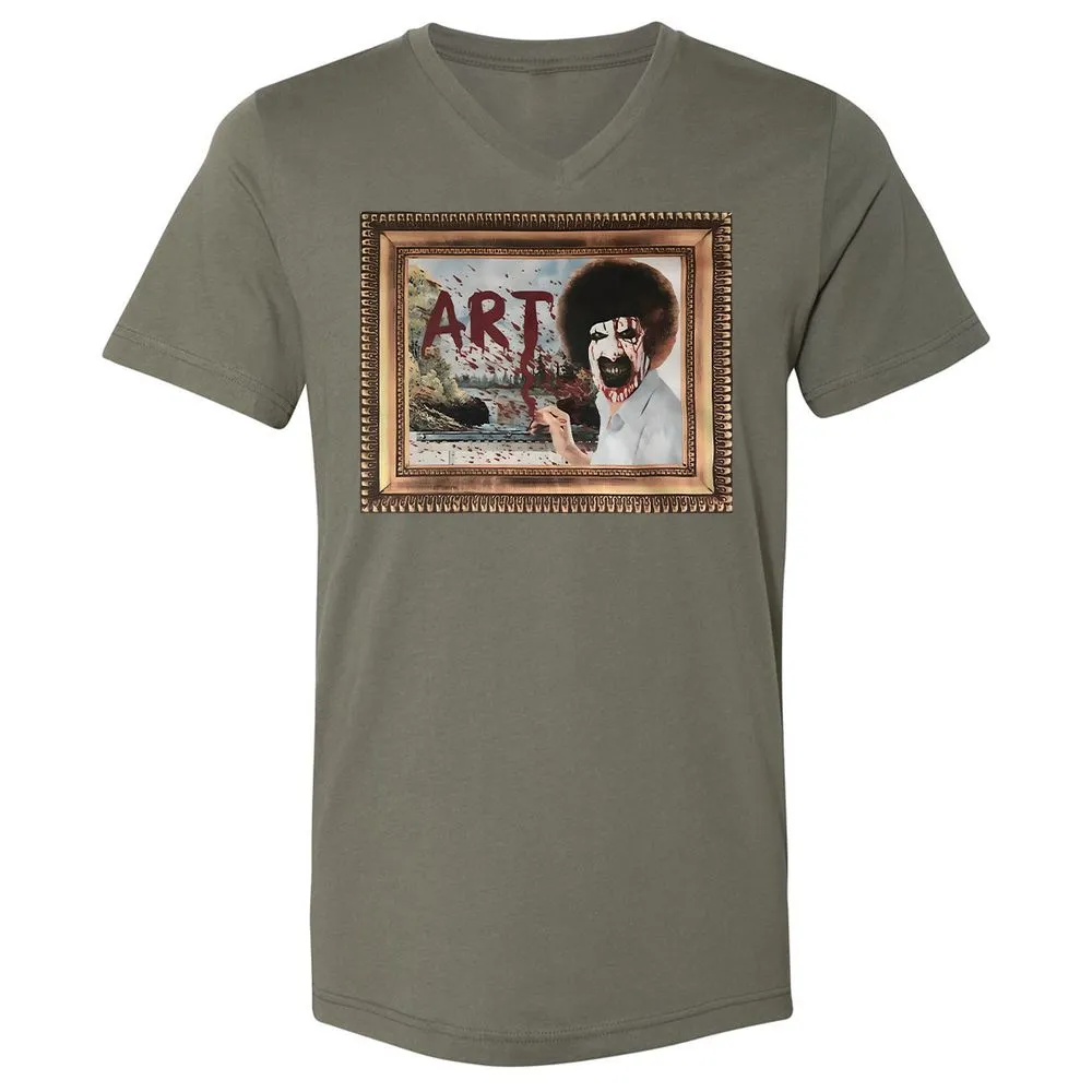 Unisex V-Neck T-Shirt - BWV4E9M1 - Military Green - 10