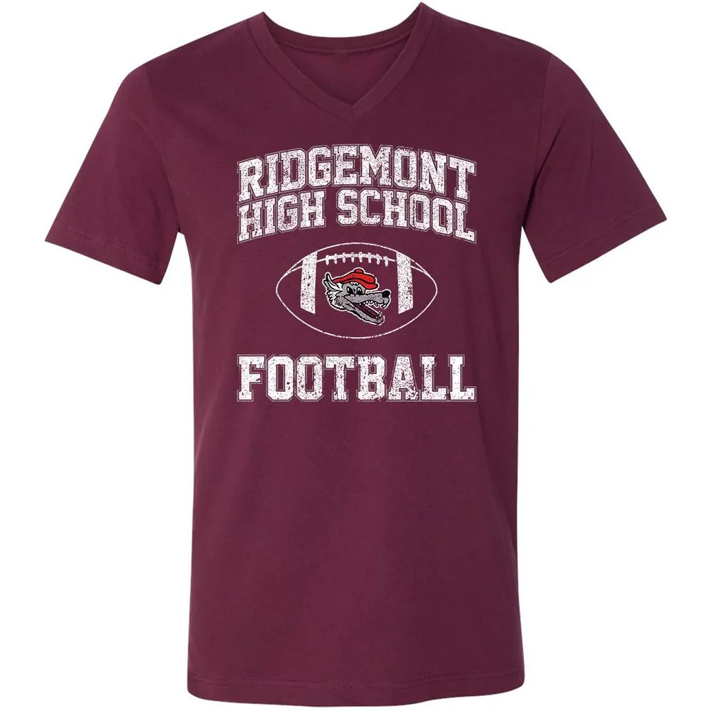 Unisex V-Neck T-Shirt - T2T2YDWD - Maroon - 6