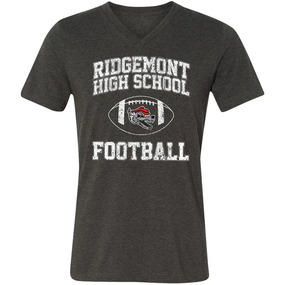 Unisex V-Neck T-Shirt - T2T2YDWD - Dark Grey Heather - 8