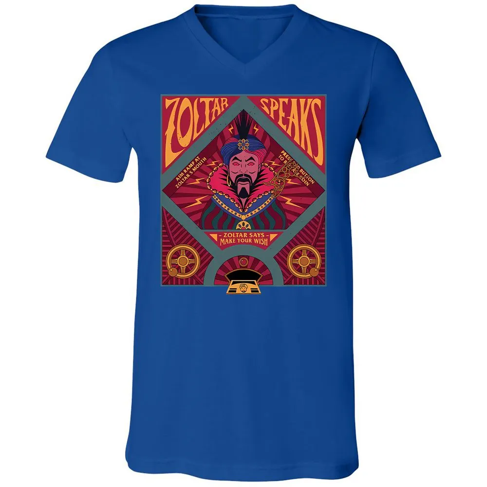 Unisex V-Neck T-Shirt - 6ZF713BD - True Royal - 4
