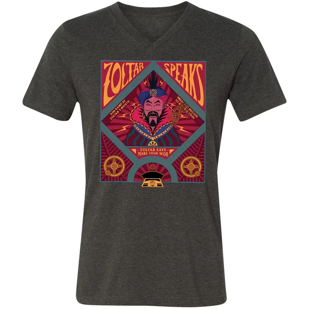Unisex V-Neck T-Shirt - 6ZF713BD - Dark Grey Heather - 8