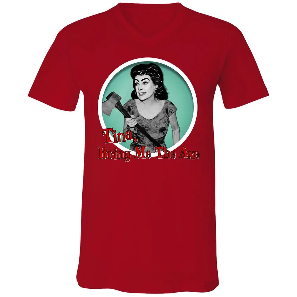 Unisex V-Neck T-Shirt - CN6A69MY - Red - 3