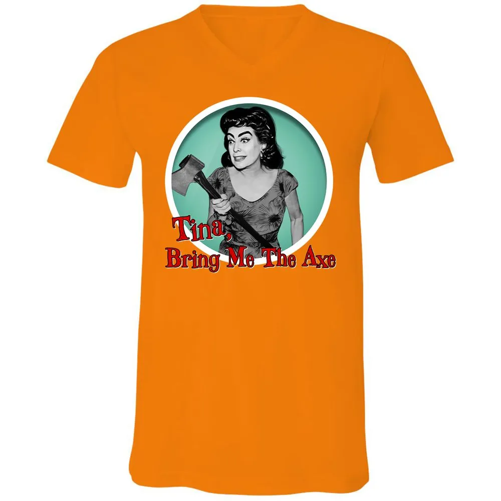 Unisex V-Neck T-Shirt - CN6A69MY - Orange - 11