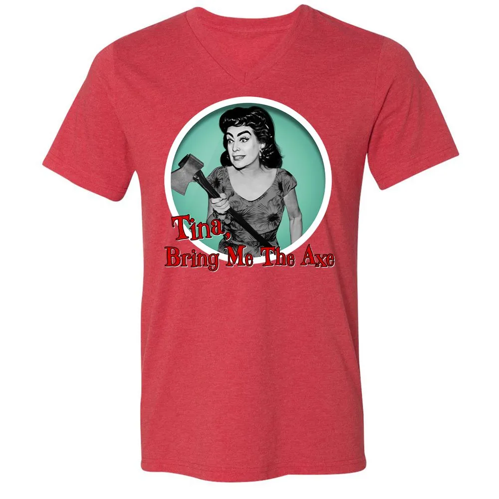 Unisex V-Neck T-Shirt - CN6A69MY - Heather Red - 16