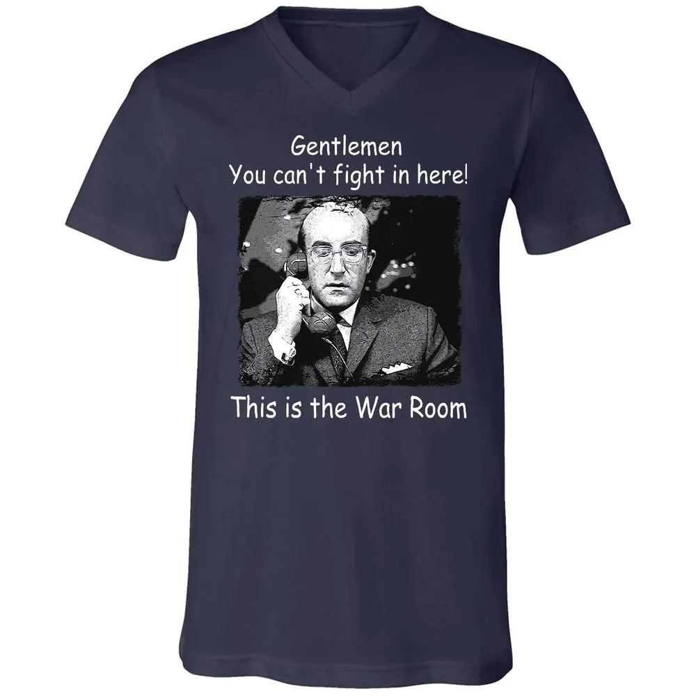 Unisex V-Neck T-Shirt - ZUH4Y8XN - Navy - 2