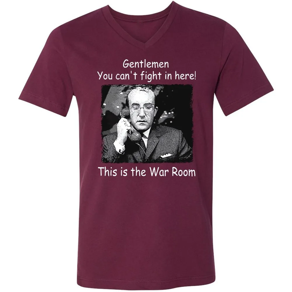 Unisex V-Neck T-Shirt - ZUH4Y8XN - Maroon - 6