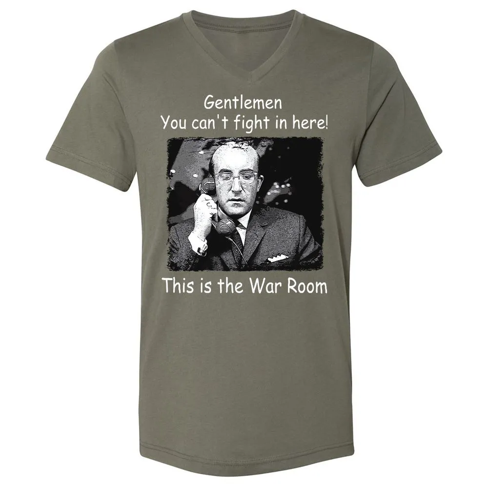 Unisex V-Neck T-Shirt - ZUH4Y8XN - Military Green - 10