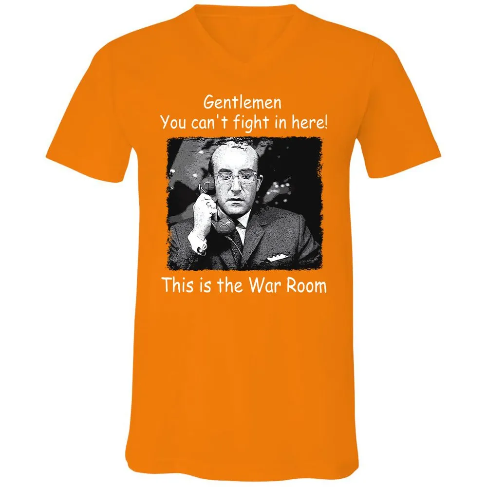 Unisex V-Neck T-Shirt - ZUH4Y8XN - Orange - 11