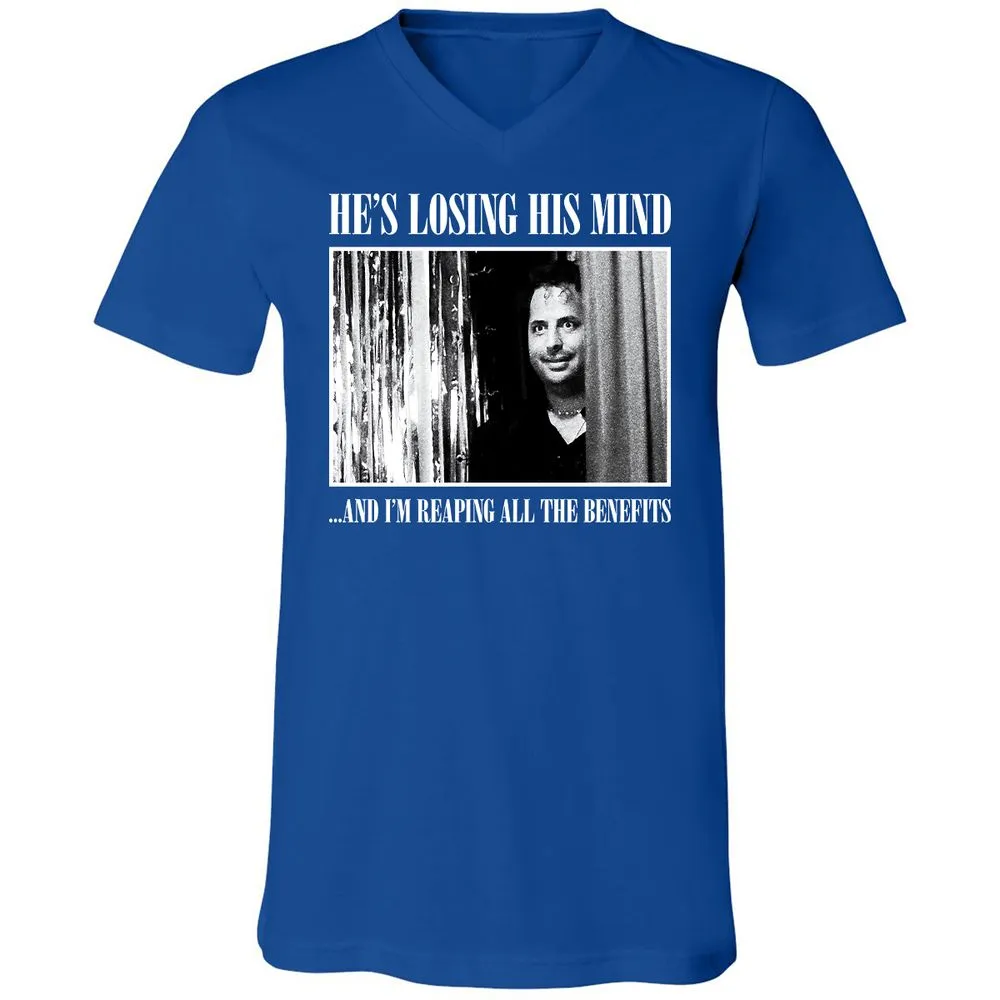 Unisex V-Neck T-Shirt - 81CM54RA - True Royal - 4