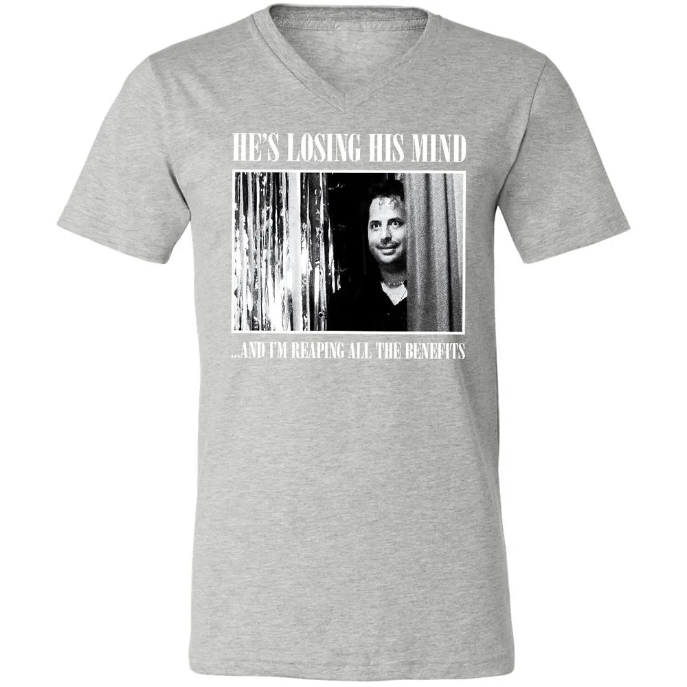 Unisex V-Neck T-Shirt - 81CM54RA - Athletic Heather - 7