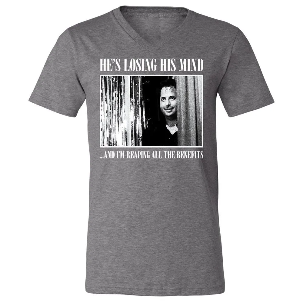 Unisex V-Neck T-Shirt - 81CM54RA - Deep Heather - 13