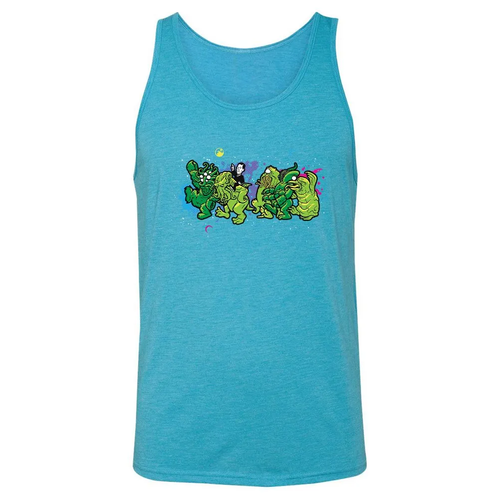 Unisex Jersey Tank - AX5MV28X - Aqua Triblend - 3
