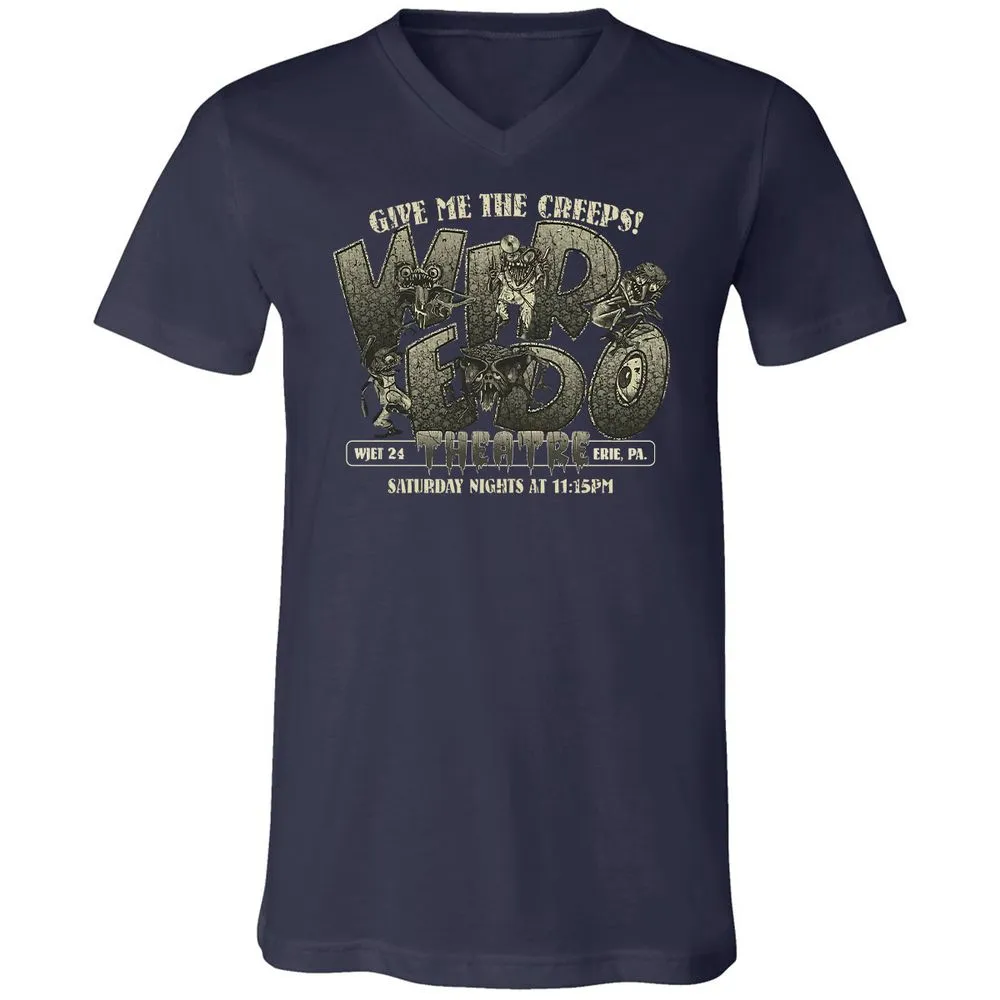 Unisex V-Neck T-Shirt - A5TCCGZD - Navy - 2