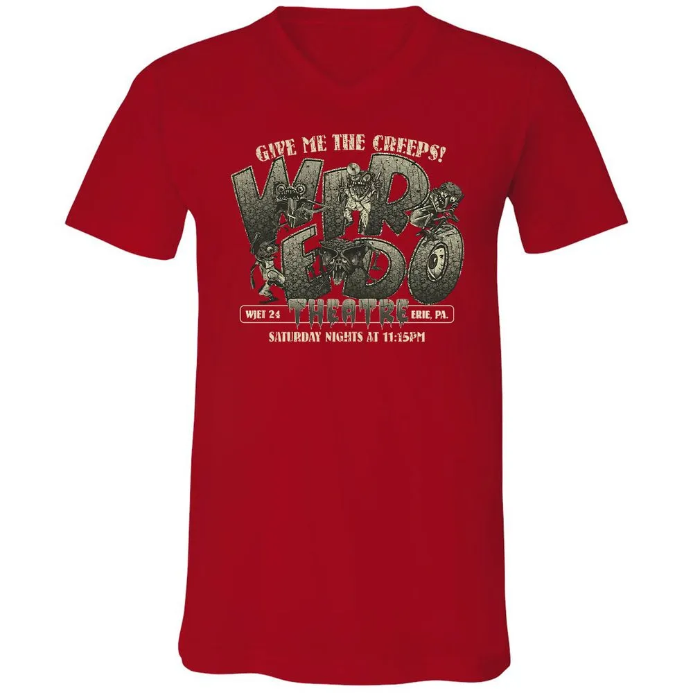 Unisex V-Neck T-Shirt - A5TCCGZD - Red - 3