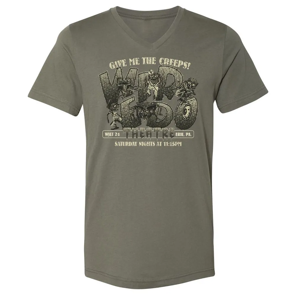 Unisex V-Neck T-Shirt - A5TCCGZD - Military Green - 10