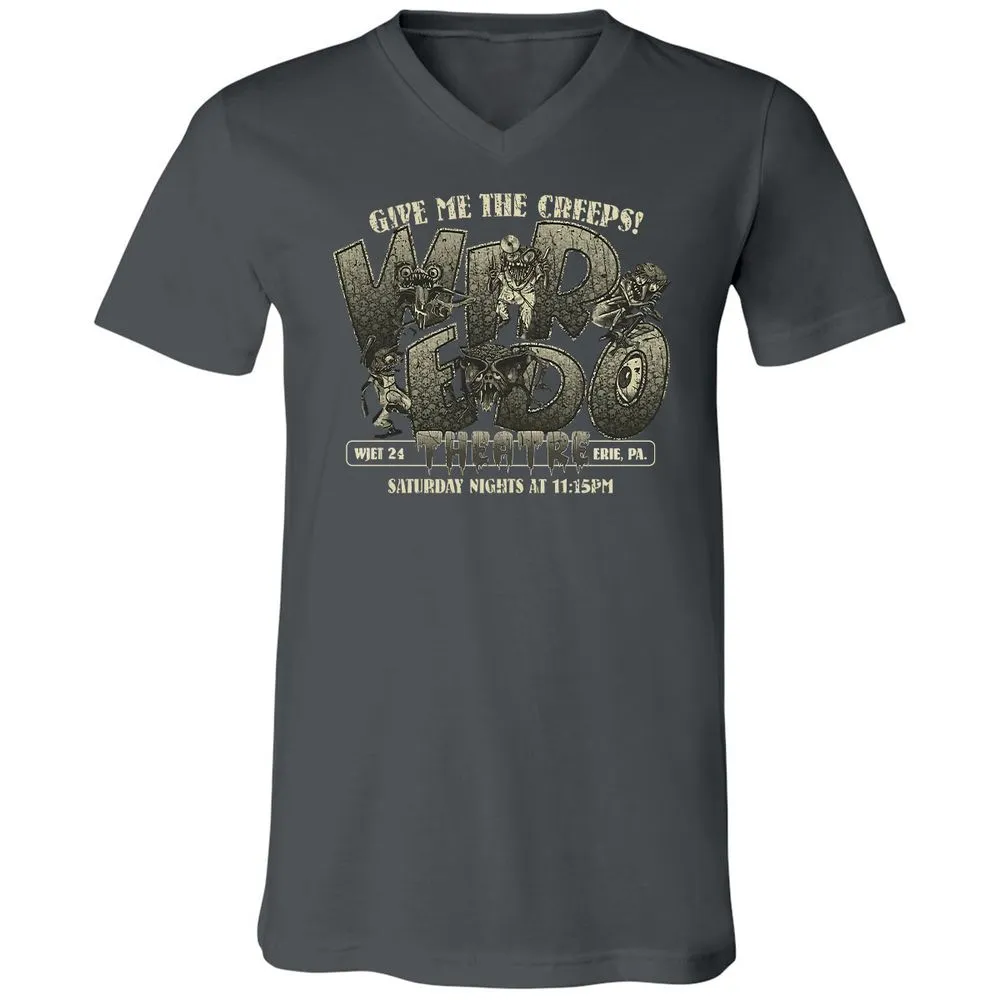 Unisex V-Neck T-Shirt - A5TCCGZD - Asphalt - 12