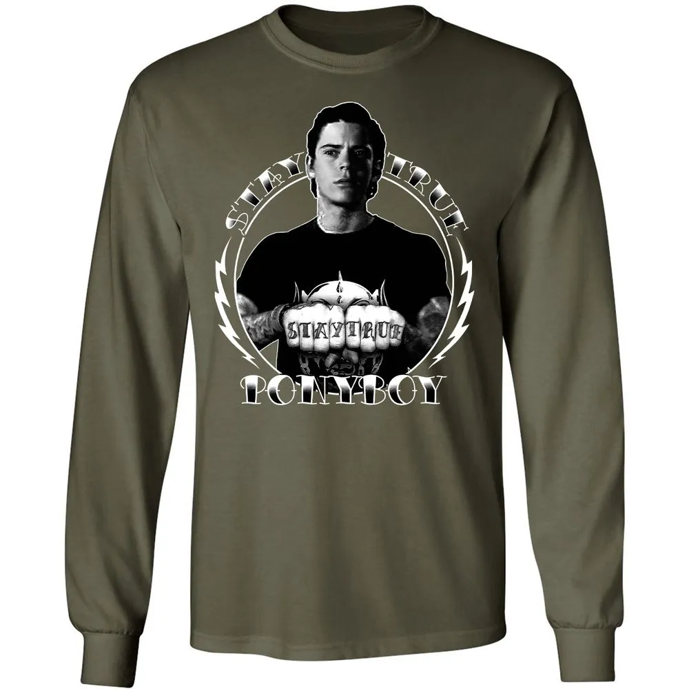Long Sleeve T-Shirt - 9V922KX6 - Military Green - 16