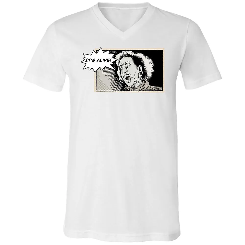 Unisex V-Neck T-Shirt - Q5UHYBSY - White - 5