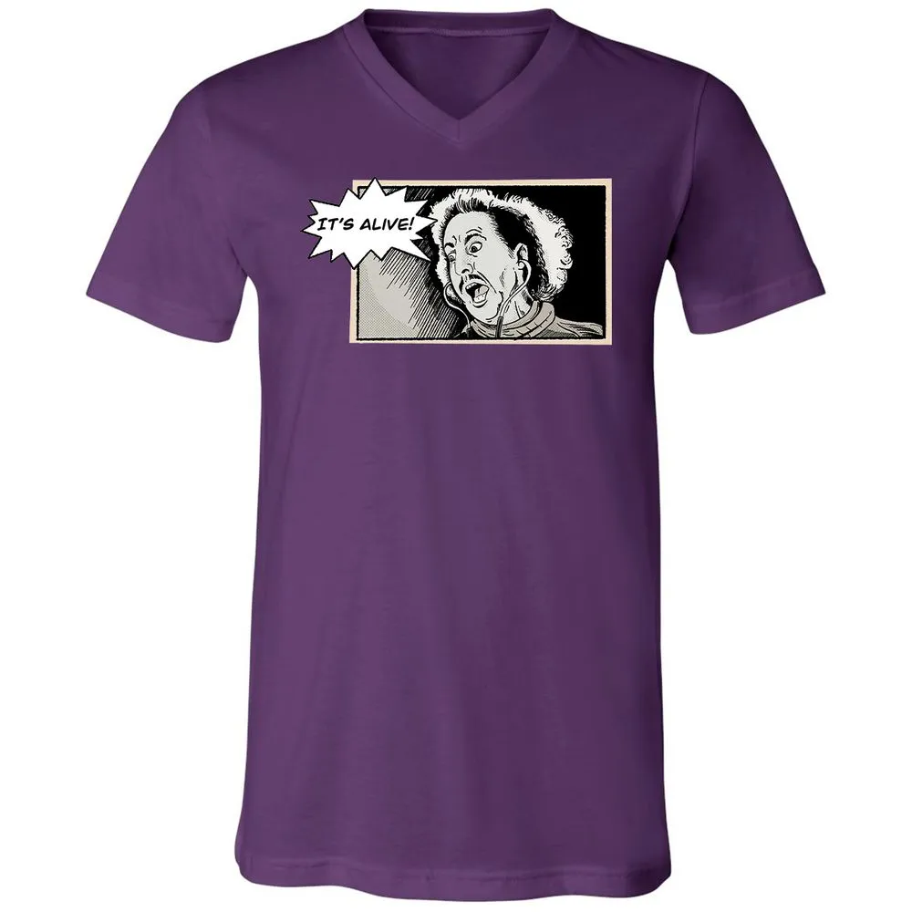 Unisex V-Neck T-Shirt - Q5UHYBSY - Team Purple - 9