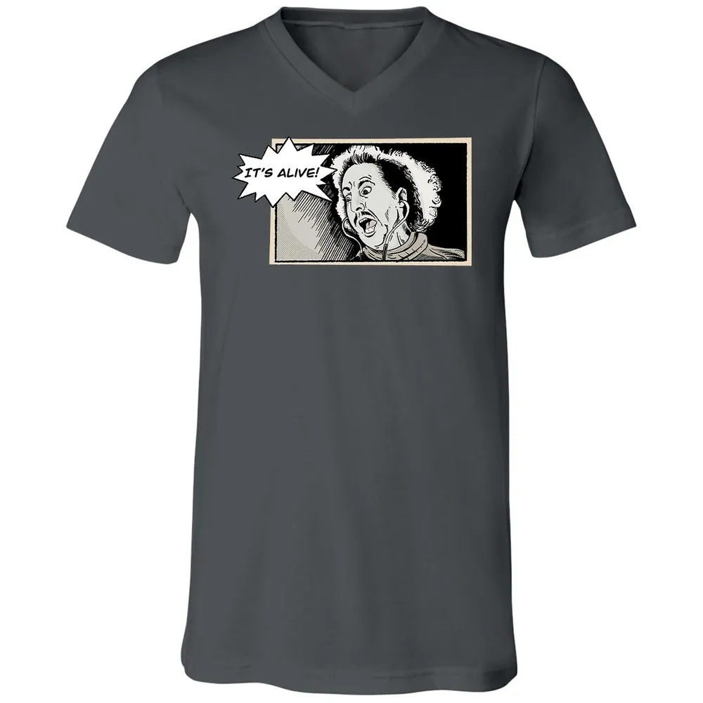 Unisex V-Neck T-Shirt - Q5UHYBSY - Asphalt - 12