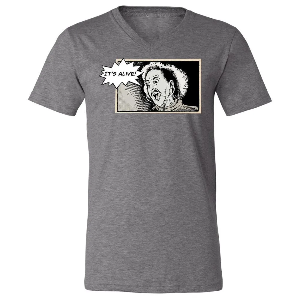 Unisex V-Neck T-Shirt - Q5UHYBSY - Deep Heather - 13