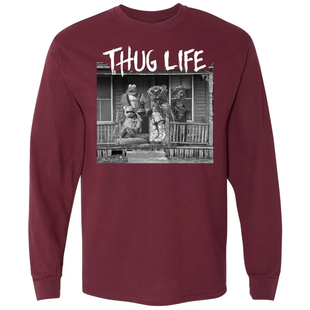Long Sleeve T-Shirt - WLB8GWLM - Maroon - 11
