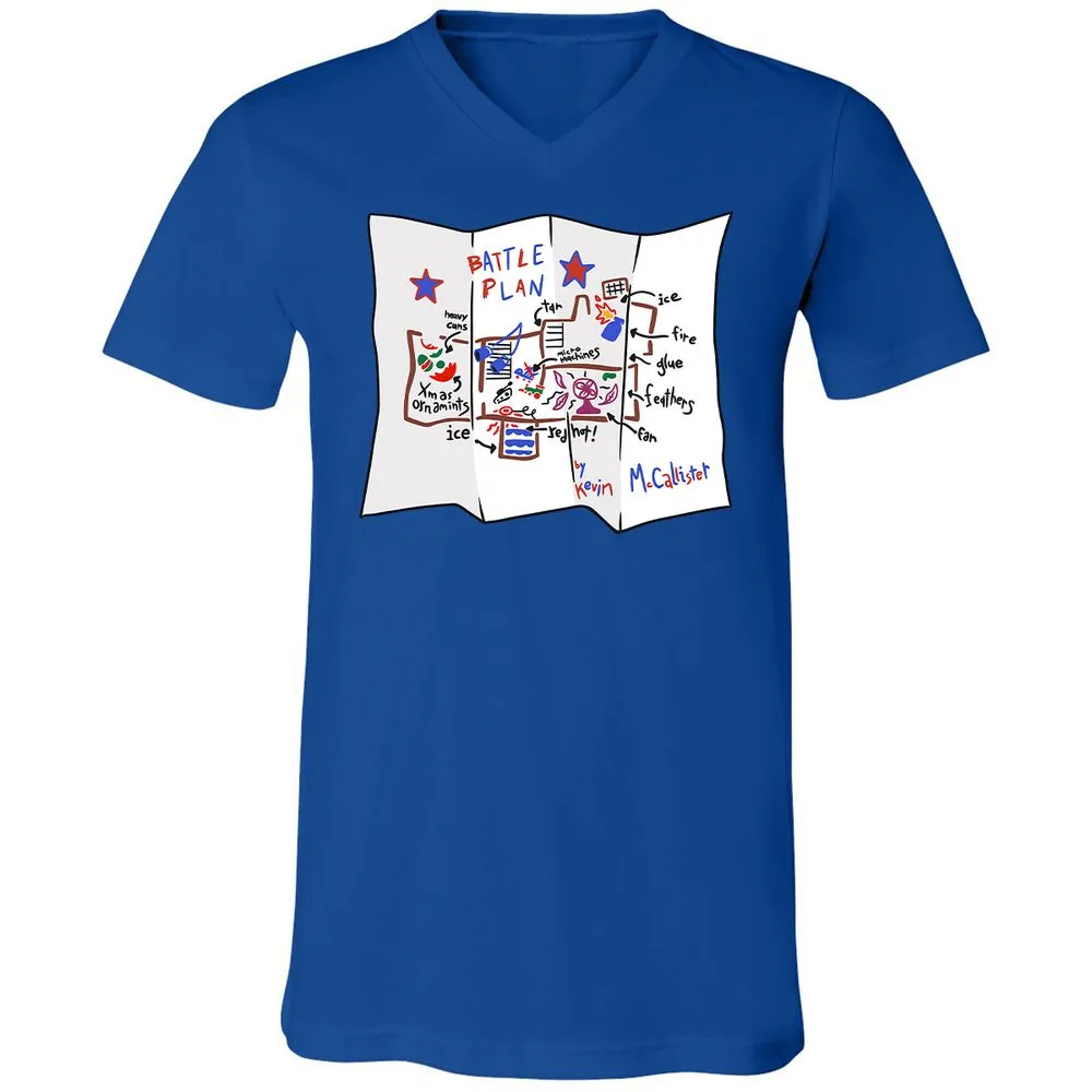 Unisex V-Neck T-Shirt - JS1J7XUR - True Royal - 4