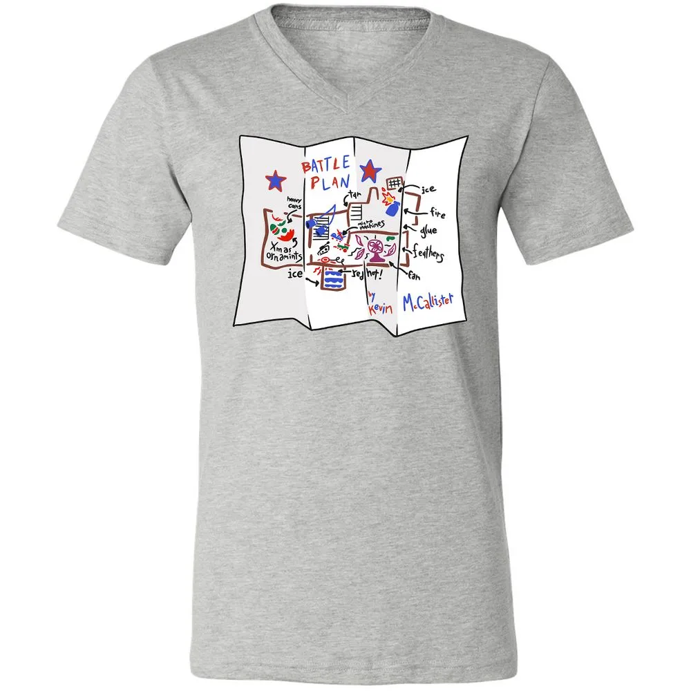 Unisex V-Neck T-Shirt - JS1J7XUR - Athletic Heather - 7