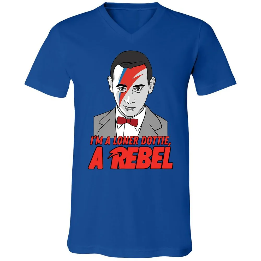 Unisex V-Neck T-Shirt - GLNBK6ES - True Royal - 4