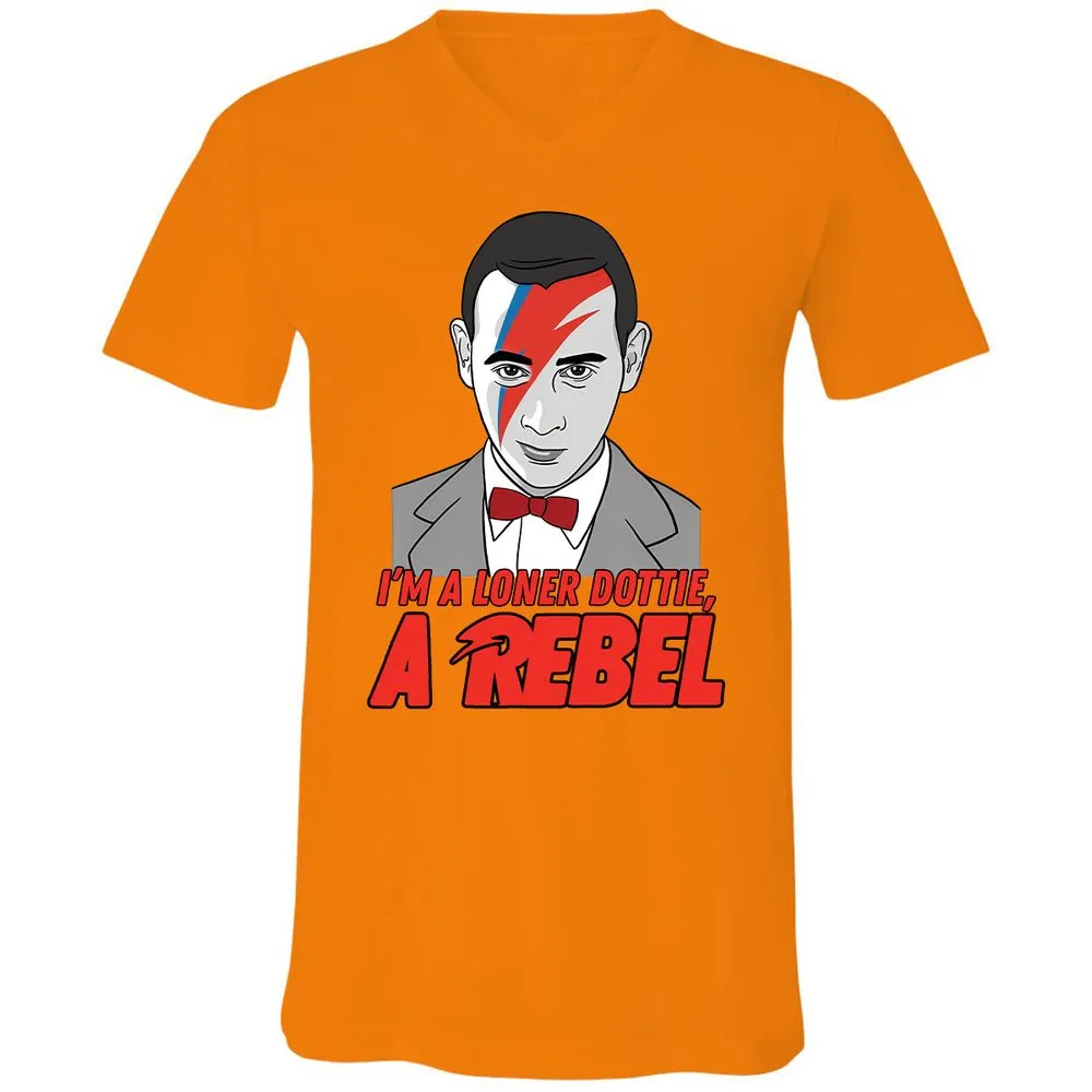 Unisex V-Neck T-Shirt - GLNBK6ES - Orange - 11