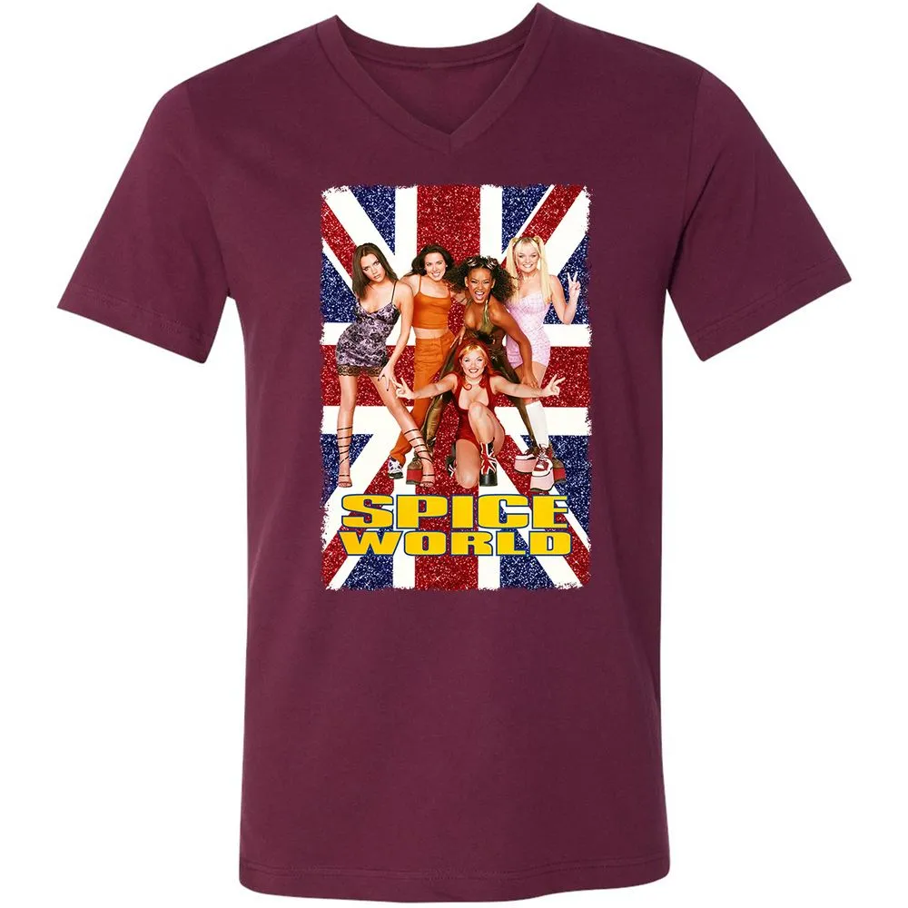 Unisex V-Neck T-Shirt - FY1TSFNE - Maroon - 6