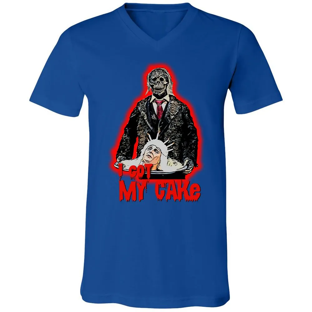 Unisex V-Neck T-Shirt - 45PAND11 - True Royal - 4