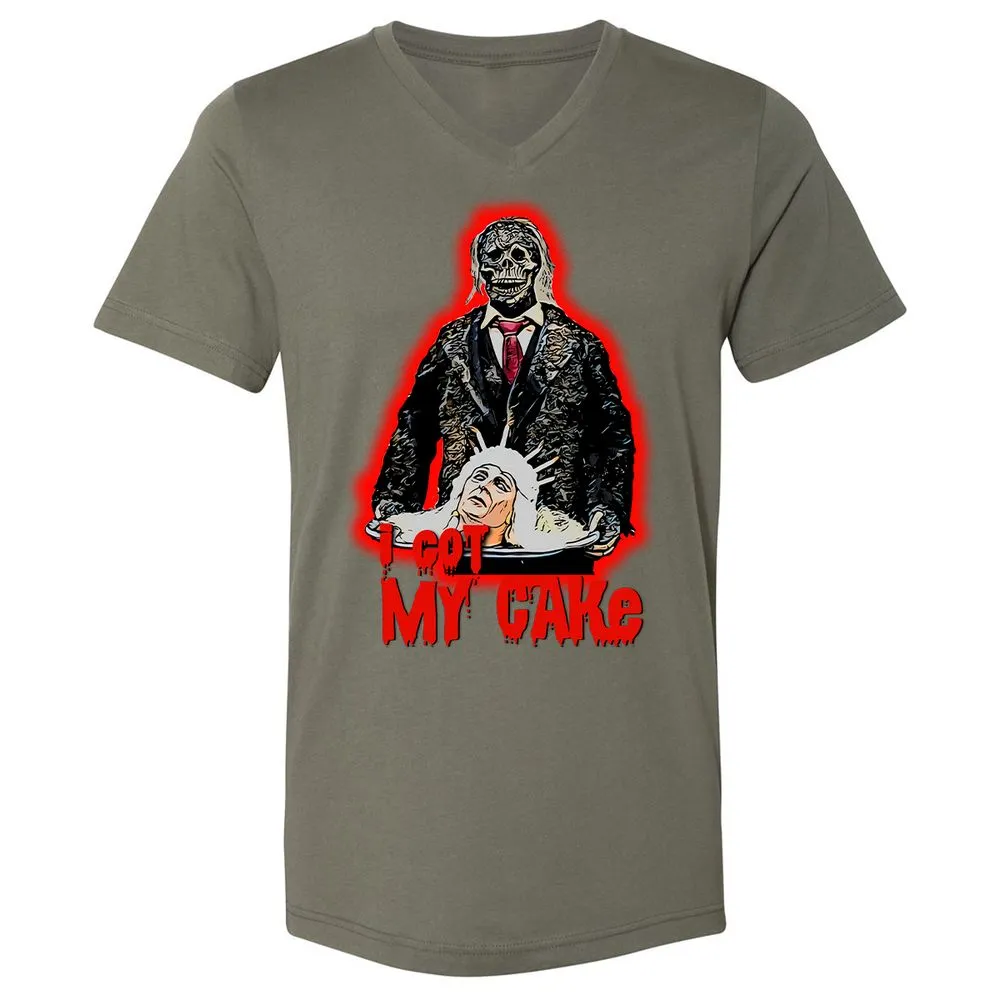Unisex V-Neck T-Shirt - 45PAND11 - Military Green - 10
