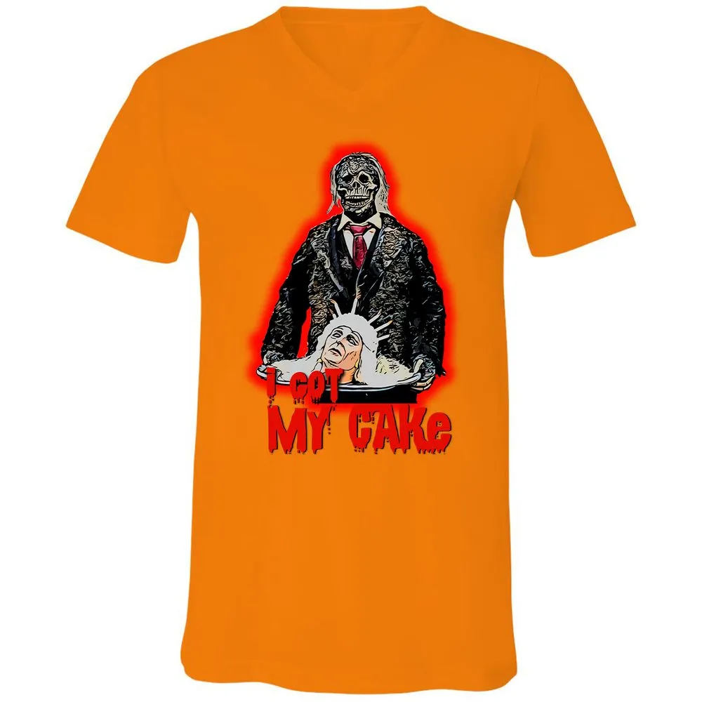 Unisex V-Neck T-Shirt - 45PAND11 - Orange - 11