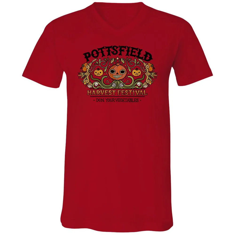 Unisex V-Neck T-Shirt - RWU843PM - Red - 3
